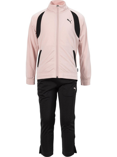 Puma Tricot Παιδικό Σετ Φόρμας Μαύρο Ροζ 670210-47