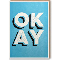 Ευχετήρια Κάρτα Okay NST-GC-LET-8116 12x17cm Light Blue Nineteen Seventy Three