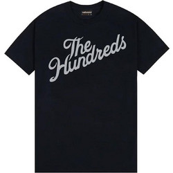 THE HUNDREDS T Shirts Slant Logo T-Shirt - ΜΑΥΡΟ