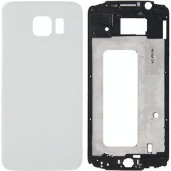 For Galaxy S6 / G920F Full Housing Cover (Front Housing LCD Frame Bezel Plate + Battery Back Cover ) (White)