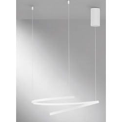 LUCE Κρεμαστό Φωτιστικό Οροφής Μονόφωτο LED με Ρυθμιζόμενο Λευκό Φως Λευκό 8031414889952