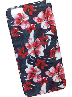 Θήκη Flowers Smooth1 Plastic Case για iPhone 6 plus/6s Plus, πράσινη/κόκκινη