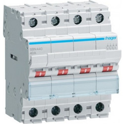 Ραγοδιακόπτης 4P 40Α SBN440 Hager SBN440