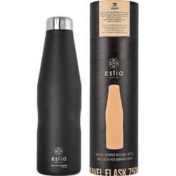 Estia Travel Flask Save The Aegean Midnight Black 750ml