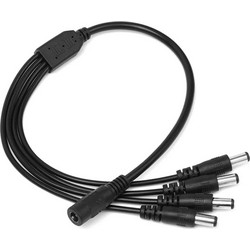 DCC-4WAY Καλώδιο τροφοδοσίας Υ με βύσματα DC 1 θηλυκό σε 4 αρσενικά