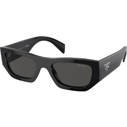 Prada PRA01S 16K08Z Γυναικεία Γυαλιά Ηλίου Τετράγωνα Κοκάλινα Μαύρα με Μαύρο Polarized Φακό