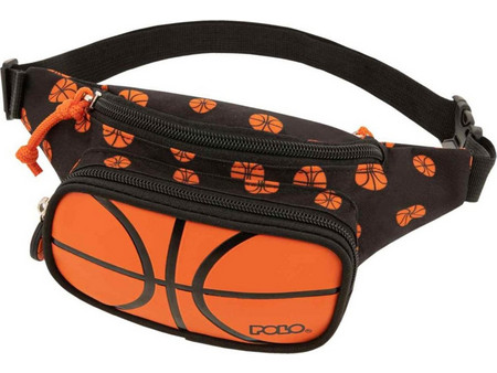 Polo Kiddo II Τσαντάκι Μέσης Μαύρο Πορτοκαλί 9-08-041-8239