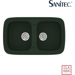 Sanitec Classic 312 Επικαθήμενος Νεροχύτης Γρανίτη Ματ Granite Green 82x50cm