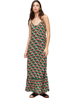 Superdry Maxi Καλοκαιρινό Καθημερινό Φόρεμα Πολύχρωμο W8011673A-38L