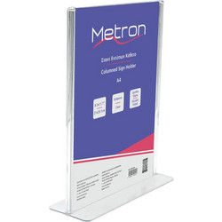 METRON ΣΤΑΝΤ ΕΝΤΥΠΩΝ Α4 ΚΑΘΕΤΟ ΔΙΠΛΗΣ ΟΨΗΣ T-SHAPE ΠΛΕΞΙΓΚΛΑΣ