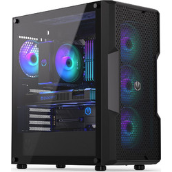 Endorfy Regnum 400 ARGB Black Gaming Midi Tower Κουτί Υπολογιστή με Πλαϊνό Παράθυρο