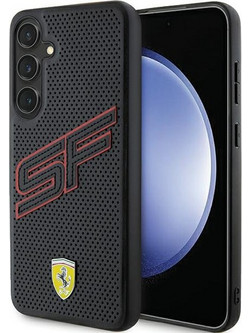 Ferrari Big SF Perforated Back Cover Black (Samsung Galaxy S24 Plus)