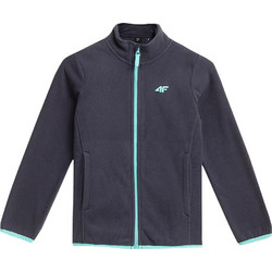 4F Παιδική Ζακέτα Fleece με Φερμουάρ Ανθρακί HJZ21-JPLD001-31S