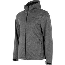 4F Αθλητικό Ανδρικό Μπουφάν Softshell Αντιανεμικό Γκρι NOSH4-SFM350-24M