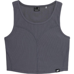 4F Γυναικείο Αθλητικό Crop Top Ανθρακί 4FSS23TTSHF330-22S