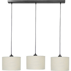 Heronia Lighting ΗΚ-01RAGA /3L Κρεμαστό Φωτιστικό Οροφής Ράγα Τρίφωτο E27 Λευκό Φ20cm 14-0156