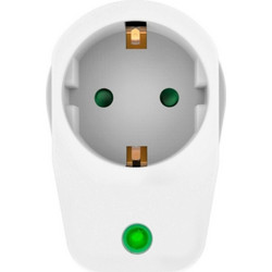 POWERTECH αντάπτορας ρεύματος , 1 θέση schuko, 16A, 3680W, λευκός