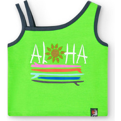 Boboli Παιδικό Crop Top Αμάνικο Lime 436070-4614