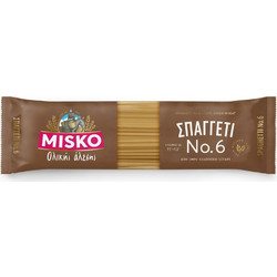 Misko Ολικής Άλεσης Μακαρόνια Σπαγγέτι Νο.6 500gr