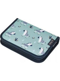 Herlitz Crazy Zebra Κασετίνα Γεμάτη Μπλε 50043330