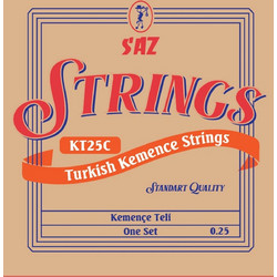 Saz KT25BC .25 Σετ Χορδές Λύρας Silver Plated Copper 1/8