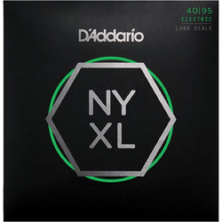 D'Addario NYXL Σετ 4 Χορδές Ηλεκτρικού Μπάσου Nickel Plated Steel 40-95" Extra Light Tension