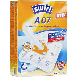 Swirl MP AirSpace Plus A07 Σακούλες Σκούπας 4τμχ Συμβατές με Σκούπα AEG / Electrolux