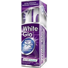 White Glo 2 In 1 With Mouthwash Extra Strength Whitening Οδοντόκρεμα για Λεύκανση 150gr