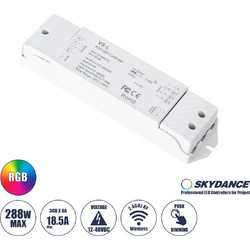 71547 V3-L SKYDANCE DC RF 2.4Ghz Dimmer High Speed Controller & Push Dimming 3 Κανάλια DC 12-48V 3 x 6A 288W - Max 18.5A 288W - IP20 Μ17.5 x Π4.5 x Υ2.5cm