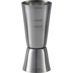ΔΙΠΛΗ ΜΕΖΟΥΡΑ ΠΟΤΩΝ 30x60ml Ανοξείδωτη 509140 - Max.Home(R)