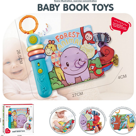 Baby clothing book with music and light Forest