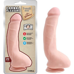 Chisa Novelties Carnal Pleasure Ρεαλιστικό Dildo με Βεντούζα & Όρχεις 23.5cm Flesh