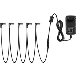 DONNER EC-837 Τροφοδοτικό για πεταλάκια με 5 Daisy Chain Καλώδια Τροφοδοσίας