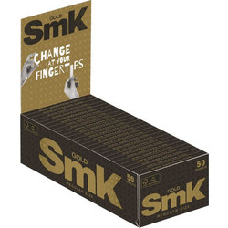 SMK GOLD REGULAR SIZE 60 (πολύ λεπτά) Χαρτάκια Στριφτού (κουτί 50 τεμ)