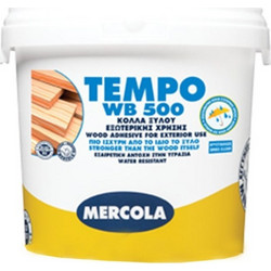 Tempo Wb 500 Κόλλα ξύλου PVAC λευκή D3 5kg - MERCOLA