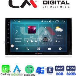 LM Digital ZR8484 Ηχοσύστημα Αυτοκινήτου με Οθόνη Αφής USB Bluetooth & GPS