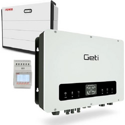 Geti Hybrid Solar SET 10kW inverter and high voltage battery UHB1024 with BMS 10,24kW