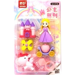 Σετάκι με 6 γόμες Princess castle