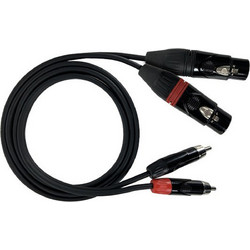 ZZiPP DZZF300 Καλώδιο Αντάπτορας με 2x RCA Αρσενικό σε 2x XLR Θηλυκό, 3m