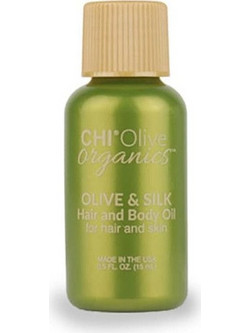 Chi Olive Organics Silk Hair and Body Ξηρό Λάδι Μαλλιών 15ml