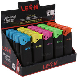 Leon Blacklight Windproof Αναπτήρας Συσκευασία 25 Τεμαχίων