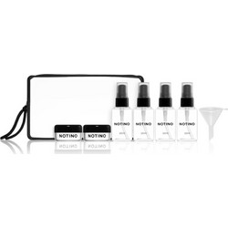 Notino Travel Collection Travel Bottle Set επαναχρησιμοποιούμενα δοχεία ταξιδίου Black