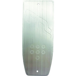 τεμπελης ποδιου anti slip look μαυρο αλουμινιου 195x80mm simoni racing - 1 tem
