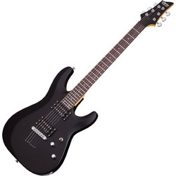 Schecter C-6 Deluxe Ηλεκτρική Κιθάρα ST Style με HH Μαγνήτες και Ταστιέρα Rosewood Satin Black