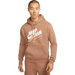 Jordan Jumpman Core Fleece Ανδρικό Αθλητικό Φούτερ με Κουκούλα Μπεζ DC9604-256