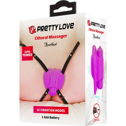 Pretty Love Clitoral Massager Heartbeat Δονητής Εσωρούχου Μωβ