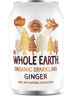 Ανθρακούχο ποτό Τζίντζερ WHOLE EARTH (330ml) - Whole Earth
