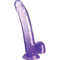 Pipedream King Cock 9" Ρεαλιστικό Dildo με Βεντούζα & Όρχεις 20.3cm Μωβ