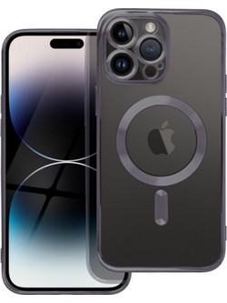 Is Tpu Mag Electro Iphone 16 Plus Trans Black Backcover - (MAGETPUIP16PL)