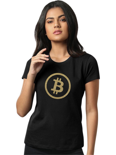 Μπλούζα Γυναικεία Bitcoin TWB814-Μαύρο